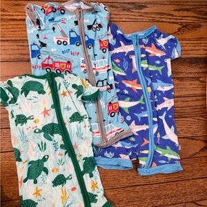 Little Sleepies zip shorty lot